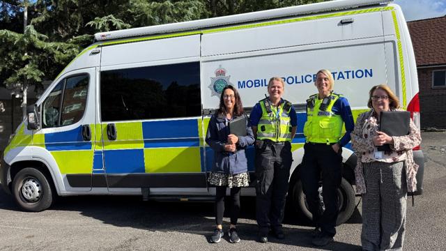 ASB Drop In Session Ruxley Court 23 Sept Sharon And Aileen